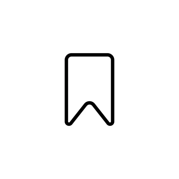 Línea delgada icono de marcador — Archivo Imágenes Vectoriales