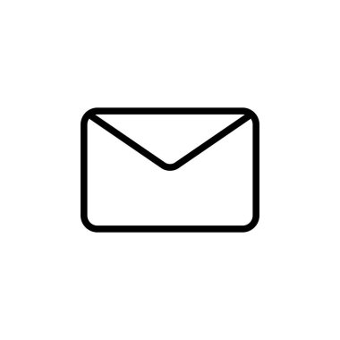 İnce çizgi zarf simgesi