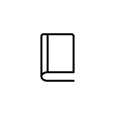 İnce çizgi kitap simgesi
