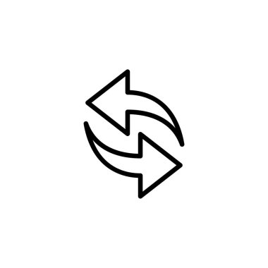 ince çizgi senkronize, simgeyi yenileme