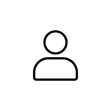 İnce çizgi kullanıcı simgesi