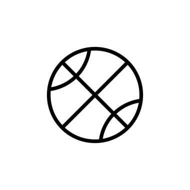 ince çizgi basketbol simgesi