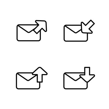 ince satır gelen kutusu ileti simgesi