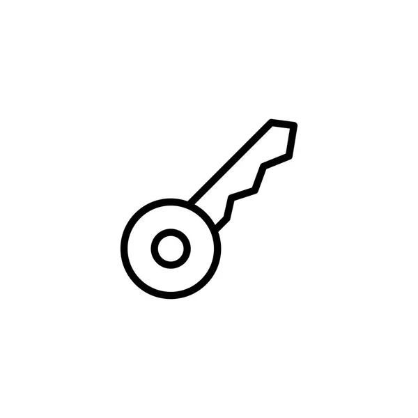 Thin line key icon — Stock Vector