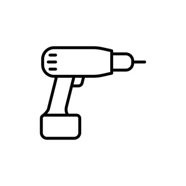 ince hat elektrikli tornavida simgesi