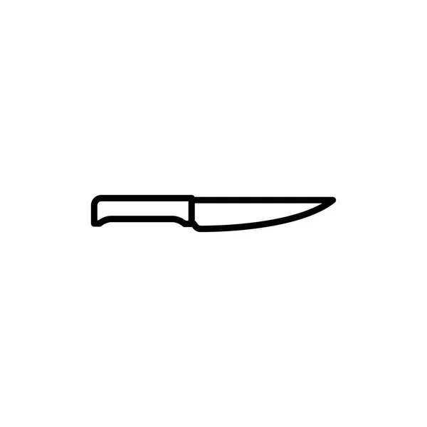 Línea cuchillo icono sobre fondo blanco — Vector de stock