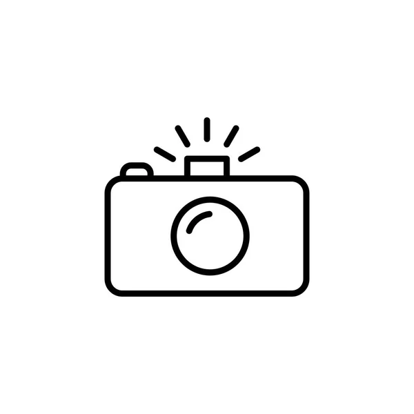 Icône de caméra sur fond blanc — Image vectorielle
