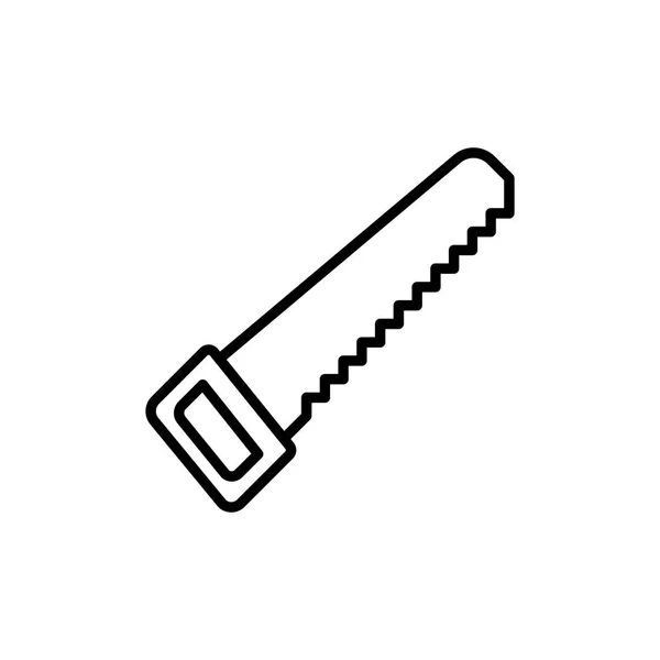 Thin line saw icon — Stock Vector