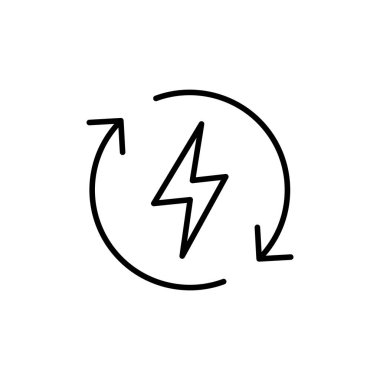 ince hat yenilenebilir enerji simgesi