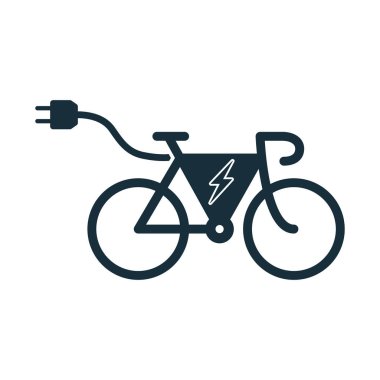 Elektro bisiklet e-bisiklet simgesi