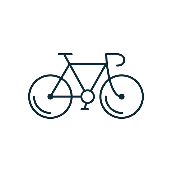Icona della bicicletta su sfondo bianco — Vettoriale Stock
