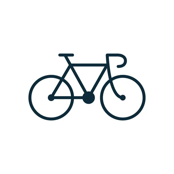 Значок велосипеда на белом фоне Лицензионные Стоковые Иллюстрации