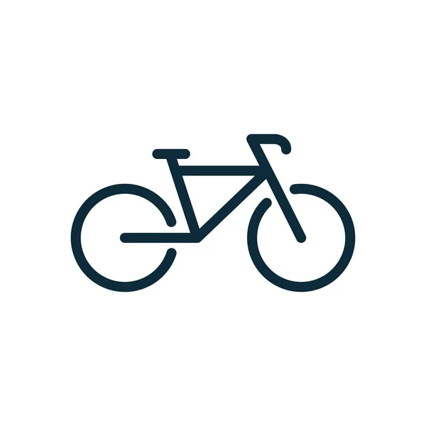 Значок велосипеда на белом фоне Векторная Графика
