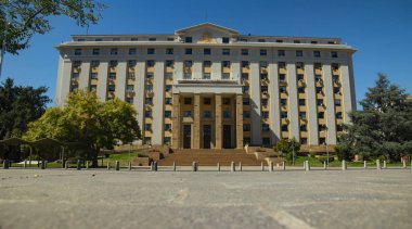 Ciudad de Mendoza, Mendoza / Arjantin, 12 Şubat 2014: nerede hükümet binası şehir merkezinde faaliyet bina görünümünü