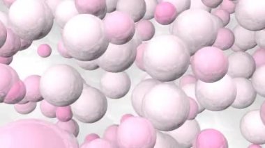 Tebrik kartı ile mutlu sevgililer günü dışında bir sürü düşen ise beyaz ve pembe top pembe kalpler gelen kelime. 3D animasyon