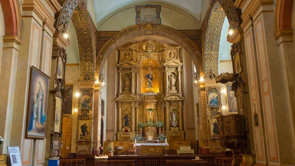 Quito Pichincha Ecuador November 2019 Framsidan Huvudaltaret Kyrkan Och Klostret — Stockfoto