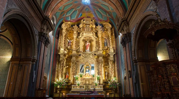 Quito Pichincha Ecuador November 2019 Vooraanzicht Het Hoofdaltaar Van Kerk — Stockfoto