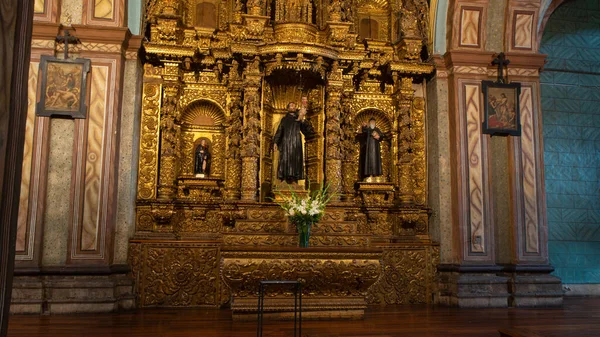 Quito Pichincha Ecuador Листопада 2019 Front View Altar Saint John — стокове фото
