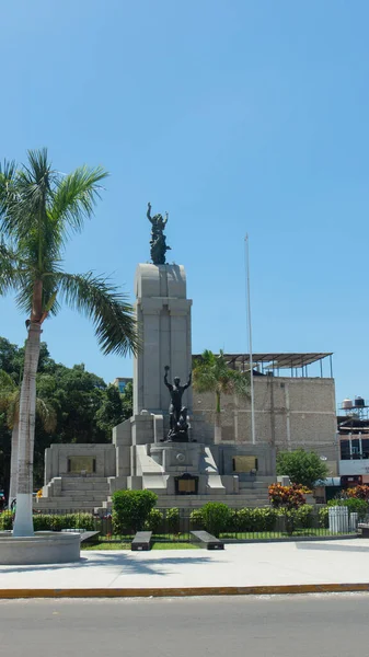 San Miguel Piura Piura Peru Dubna 2019 Pohled Památku Hrdiny — Stock fotografie