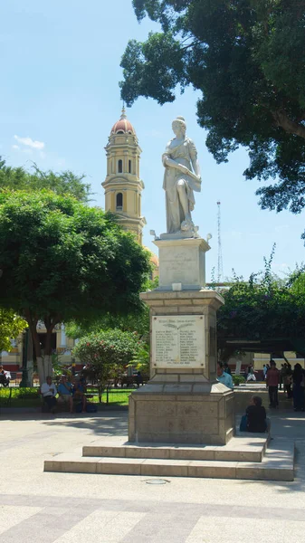 San Miguel Piura Piura Perú Abril 2019 Vista Plaza Armas — Foto de Stock