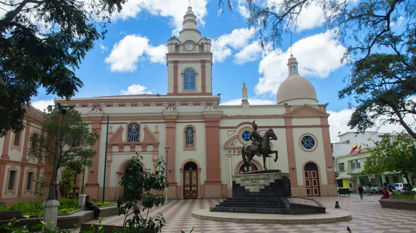 Inmaculada Concepcion Loja Loja Ekuador Maret 2019 Kegiatan Harian Plaza — Stok Foto