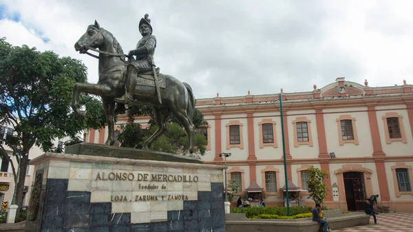 Inmaculada Concepcion Loja Loja Ekwador Marca 2019 Widok Rzeźby Alonso — Zdjęcie stockowe