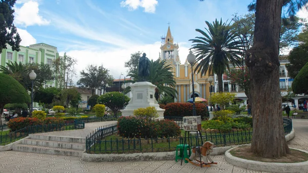 Inmaculada Concepción Loja Loja Ecuador Marzo 2019 Vista Del Parque —  Fotos de Stock
