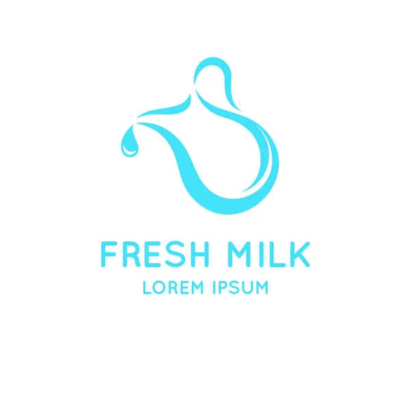 Logotipo conceptual para la venta de leche . — Archivo Imágenes Vectoriales