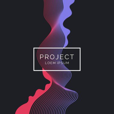 Parlak poster ile sıçramak. Resimde en az düz stil