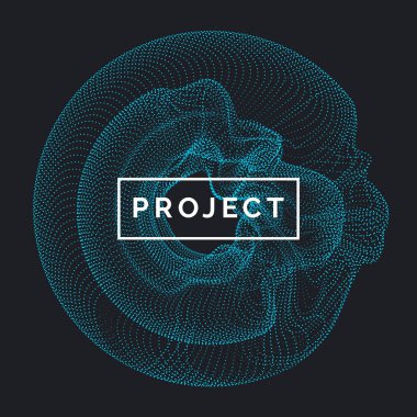 Dinamik dalgalar, çizgi ve parçacıkların oluşturduğu soyut vektör arkaplanı.