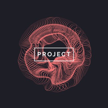 Dinamik dalgalar, çizgi ve parçacıkların oluşturduğu soyut vektör arkaplanı.