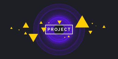 Dinamik dalgalar, çizgi ve parçacıkların oluşturduğu soyut vektör arkaplanı.