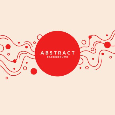 Dinamik dalgalar ile parlak poster. Resimde en az düz stil