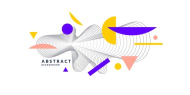 Dinamik doğrusal dalgalarla soyut arkaplan.