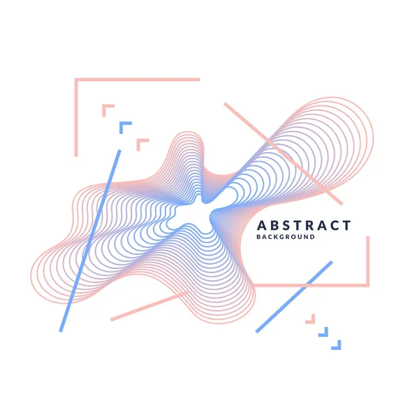 Artă abstractă la modă fundal geometric cu stil plat, minimalist. Poster vectorial — Vector de stoc