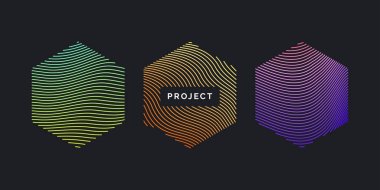 Dinamik dalgalarla soyut vektör arkaplanı.