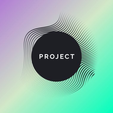 Dinamik dalgalar, çizgi ve parçacıkların oluşturduğu soyut vektör arkaplanı.