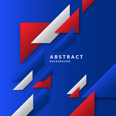 Modern kolaj basit geometrik şekiller. Soyut Kompozisyon ve poster için arka plan.