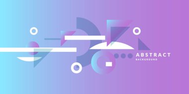 Düz, minimalist tarzda üçgenler içeren soyut geometrik arkaplan.