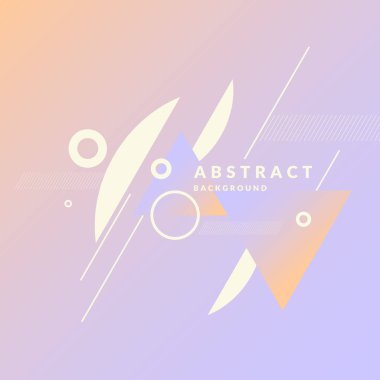 Farklı şekilli geometrik poster. Modern soyut arkaplan.