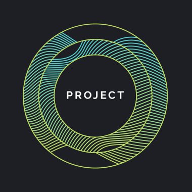 Dinamik dalgalarla soyut vektör arkaplanı.