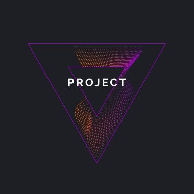 Renkli dinamik dalgalar, çizgi ve parçacıklara sahip soyut vektör arkaplanı.