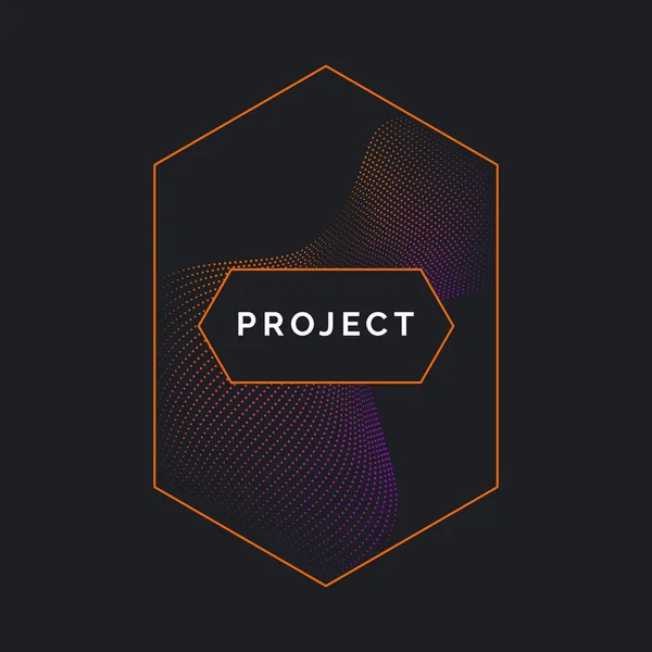 Dinamik dalgalar, çizgi ve parçacıkların oluşturduğu soyut vektör arkaplanı.