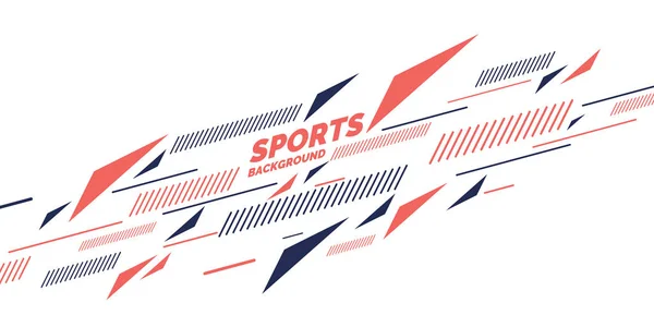 Retro abstrato fundo geométrico. Cartaz de esportes com as figuras planas . — Vetor de Stock
