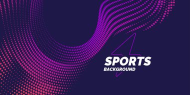 Spor için modern renkli poster.