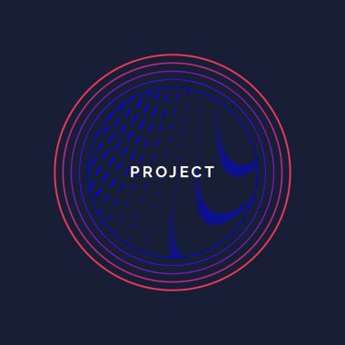 Dinamik dalgalar, çizgi ve parçacıkların oluşturduğu soyut vektör arkaplanı.