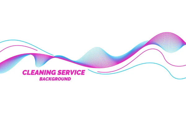 Conceptual poster for cleaning service on a white background. — Stock Vector