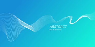 Minimalist tarzı bir dinamik dalgaları ile arka plan.