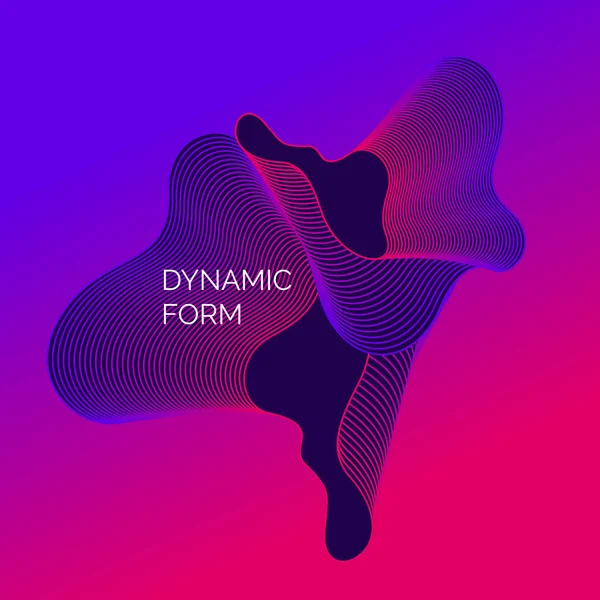 Fundal abstract luminos, cu valuri dinamice de stil minimalist . — Vector de stoc