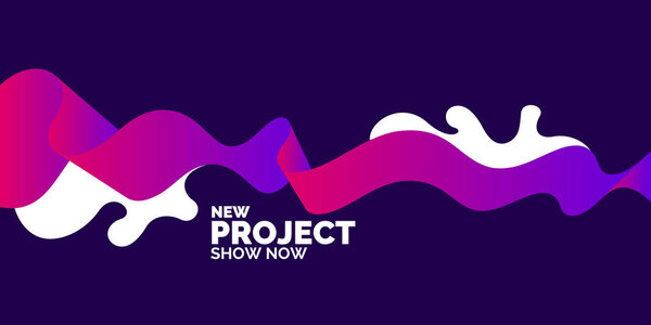 Яркий плакат с брызгами, иллюстрация минимальный плоский стиль
